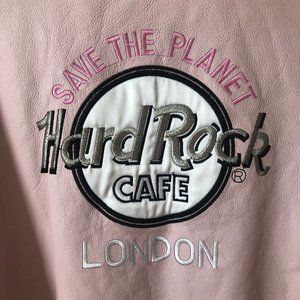 Hard Rock Cafe Blush Pink Motorcycle Riding Jacket